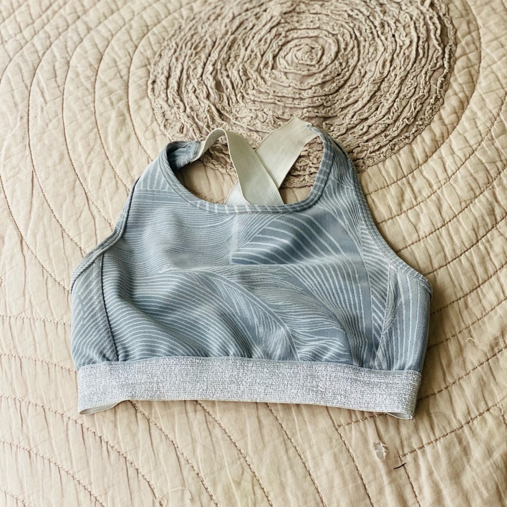Silvery sports bra